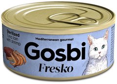 Gosbi Fresko Cat Adult Sterilized Tuna with Shrimp Консерва с тунцом и креветками 70 грамм