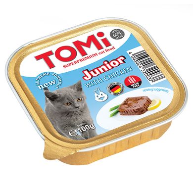 TOMi Cat Junior Паштет с курицей для котят