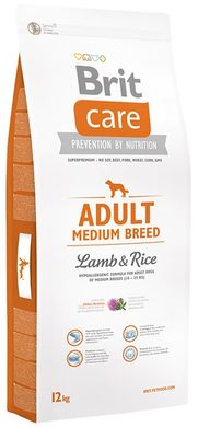 Brit Care Dog Adult Medium Breed Lamb & Rice для взрослых собак средних пород 1 кг