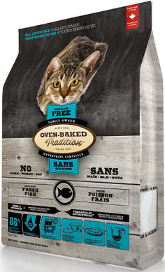 Oven-Baked Tradition Cat Fish Grain Free Беззерновой корм с рыбой для кошек 350 грамм