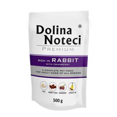 Пауч Dolina Noteci Premium для собак з кроликом та журавлиною, 500 гр (10 шт/уп)