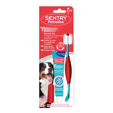 Petrodex зубная щетка 360+зубная паста с двойной силой для собак