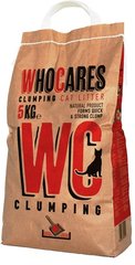 WC (WhoCares Clumping) комкующийся наполнитель в кошачий туалет 5 кг.