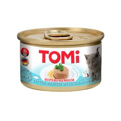 TOMi Cat Kitten with Salmon Консерва с лососем для котят, мусс