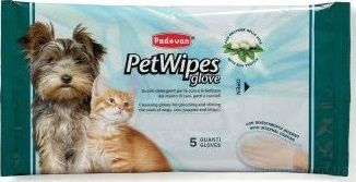 Padovan Pet Wipes Glove вологі рукавички для догляду за шерстю собак та котів