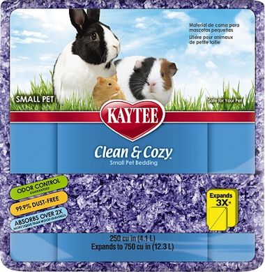 Kaytee Clean&Cozy Purple, целлюлозная подстилка, фиолетовый