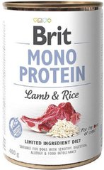Brit Mono Protein Dog Консервы с ягненком и рисом 400 грамм