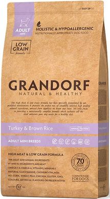 Grandorf Dog Adult Mini Breeds Turkey&Brown Rice 1 кг