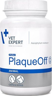 VetExpert PLAQUEOFF Animal - добавка для здоров'я зубів собак та котів 20 гр