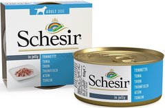 Schesir Tuna (Тунець) Натуральні консерви для собак, банку 150 г