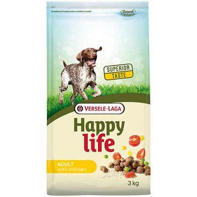 Happy Life Dog Adult with Chicken 3 кг
