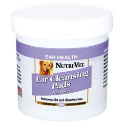 Nutri-Vet Dog Ear Wipe влажные салфетки для гигиены ушей собак