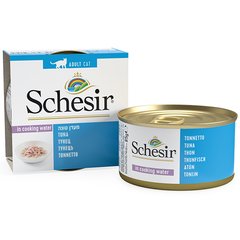 Schesir Tuna (Тунец) Натуральные консервы для кошек, банка 85 г 85 гр.