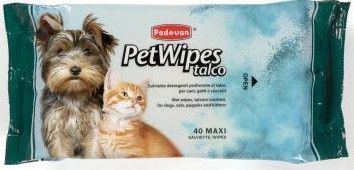 Padovan Pet Wipes Talc вологі серветки з ароматом тальку для собак та котів