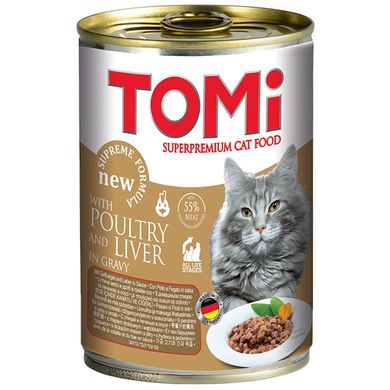 TOMi Cat Poultry liver Консервы с птицей и печенью для кошек