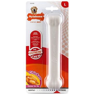 Nylabone Extreme Chew Bone Жевательная игрушка со вкусом курицы
