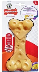 Nylabone Extreme Chew Cheese Bone Жувальна іграшка зі смаком сиру S для собак до 11 кг.