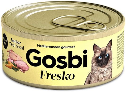 Gosbi Fresko Cat Senior Meat Feast Консерва зі свининою та куркою 70 гр