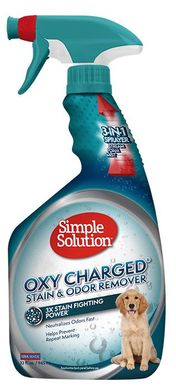 Simple Solution OXY CHARGED STAIN+ODOR REMOVER удаления пятен и запахов. c активным кислородом 945 мл ss14715