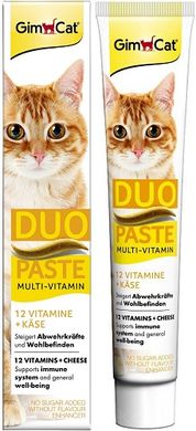 GimCat Multi-Vitamin Duo-Paste Cheese Мультивитаминная паста для кошек 50 грамм