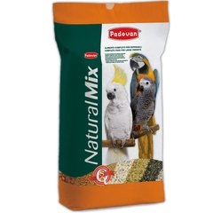 Padovan NATURALMIX PAPPAGALLI корм для крупных попугаев 18 кг