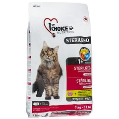 1st Choice Sterilized для стерилизованных котов и кастрированных кошек 5 кг