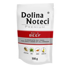 Пауч Dolina Noteci Premium для собак з яловичиною, 500 гр (10 шт/уп)