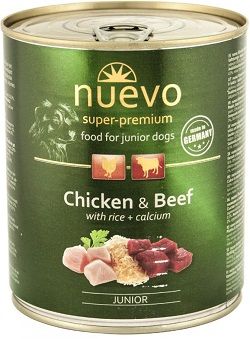 Nuevo Dog Junior Chicken & Beef 400 грамм