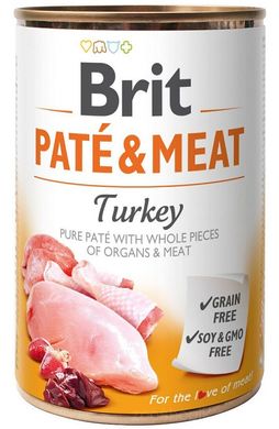 Brit Pate & Meat Dog Консерви з індичкою 400 гр