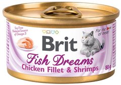 Brit Fish Dreams Cat Консерви з курячим філе та креветками 80 гр