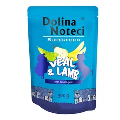 Пауч Dolina Noteci Superfood для cобак з телятиною та бараниною,300 гр (10 шт/уп)