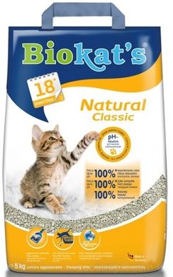 Biokat's Classic Natural Комкующийся наполнитель для кошачьего туалета 5 кг