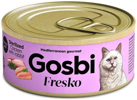 Gosbi Fresko Cat Sterilized Chicken & Rabbit Консерва з куркою та кроликом 70 гр