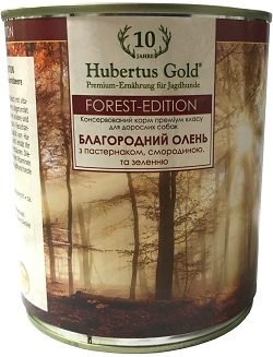 Hubertus Gold Forest Edition з олениною, пастернаком, смородиною та зеленню для собак 800 гр