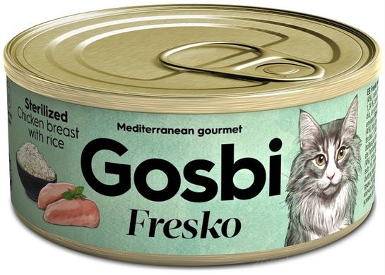 Gosbi Fresko Cat Sterilized Chicken Rice Консерва з куркою та рисом 70 гр
