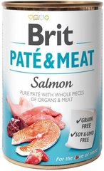 Brit Pate & Meat Dog Консервы с лососем 400 грамм