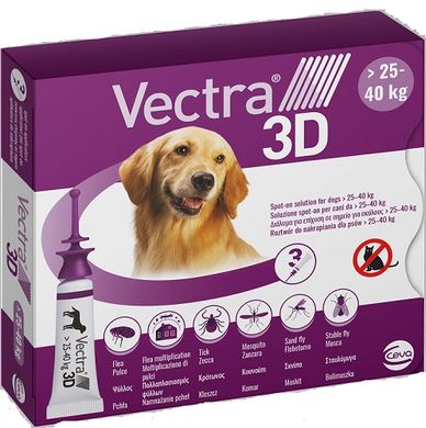 Vectra 3D для собак вагою від 25 до 40 кг 1 піпетка