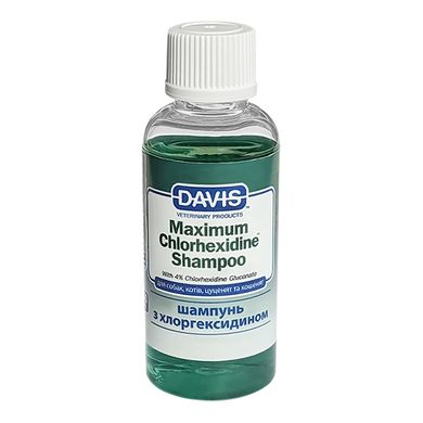 Davis Maximum Chlorhexidine Shampoo Шампунь з 4% хлоргексидином для собак та котів 50 мл