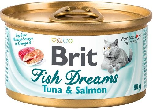 Brit Fish Dreams Cat Консерви з тунцем та лососем 80 гр
