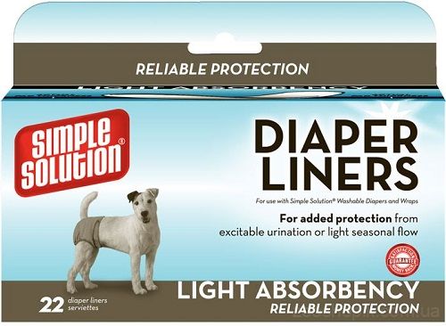 Simple Solution Disposable Diaper Liners - Flow LIGHT Прокладки для собак 22 шт