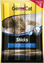 GimCat Sticks Grain-Free Палочки с лососем и форелью для кошек 4 шт