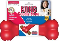 Kong CLASSIC GOODIE BONE Прочная резиновая игрушка для собак S