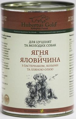 Hubertus Gold Junior Ягненок и говядина с пастернаком и кольраби 400 грамм
