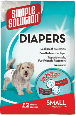 Simple Solution Disposable Diapers Підгузки для собак S - 38-48 см ss10583 (0010279105832)