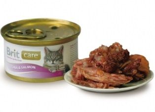 Brit Care Cat Консерва с тунцом и лососем