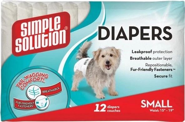 Simple Solution Disposable Diapers Підгузки для собак S - 38-48 см ss10583 (0010279105832)