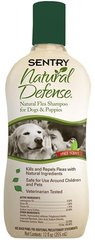 Sentry Natural Defense Flea Shampoo Натуральный шампунь от блох для собак и щенков