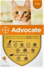 Bayer Advocate для кошек до 4 кг 1 пипетка