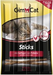 GimCat Sticks Grain-Free Палички з птахом для котів 4 шт
