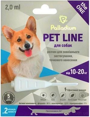 Palladium Pet Line the One Капли от паразитов для собак 10-20 кг 1 шт